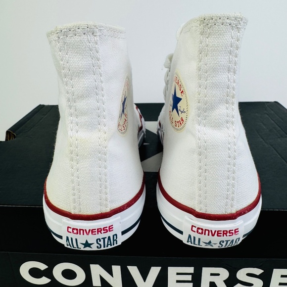 Converse All Star Chuck Taylor White Hi Top Sneakers Junior's Size 3 (Wmns 5) - Picture 6 of 13